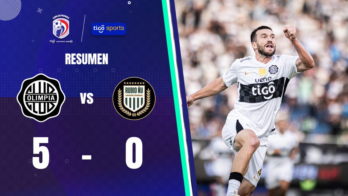 Olimpia goleó 5-0 a Rubio Ñu para ganar por primera vez en el Clausura. Brian Romero, Eduardo Delmás, Romeo Benítez, Fernando Cardozo y Tim Payne marcaron.