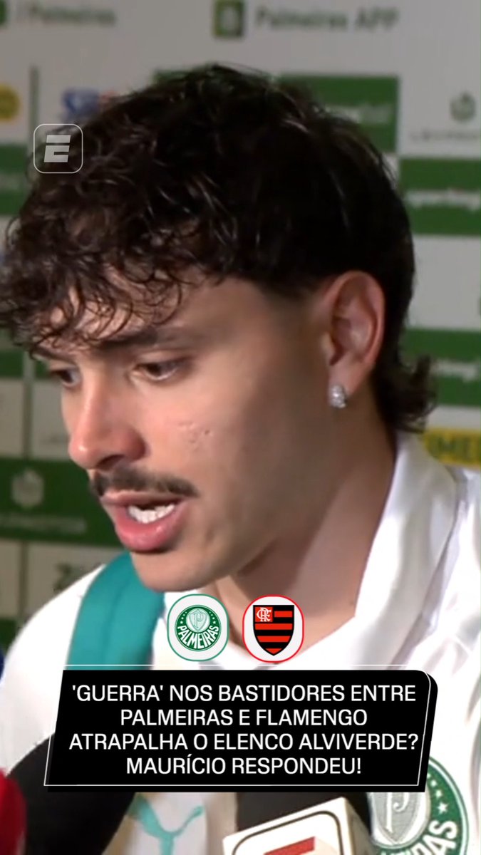 Maurício, sobre a "guerra" nos bastidores entre Palmeiras e Flamengo: “Não entrou no vestiário. É uma pressão externa muito grande, tanto da mídia quanto entre os clubes, mas não entrou e não pode entrar no vestiário.” 🎥 ESPN Brasil | SportsCenter Brasil