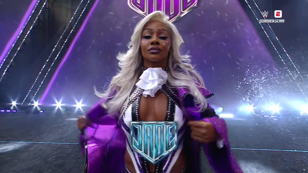 .Jade Cargill paying homage to Prince in Minnesota 💜 #SummerSlam