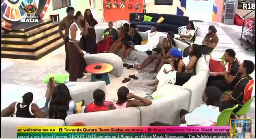 Chimsom: one more word and you will go to the diary room as a punishment. I am the head of house and I can punish you #BBNaija