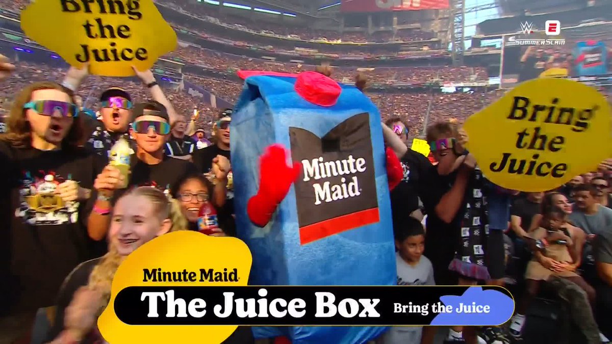 Minute Maid will ALWAYS help you bring the juice! 🍋 Minute Maid | #SummerSlam