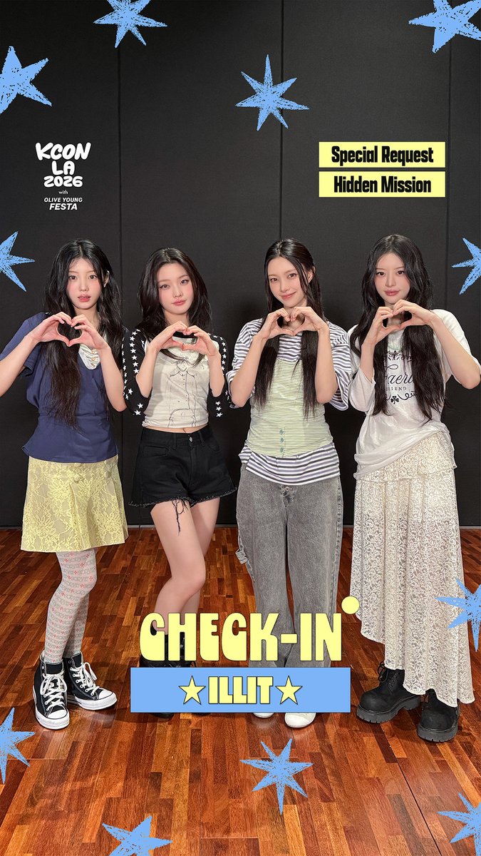[#KCONLA2026] #ILLIT CHECK-IN GLLIT~ Are you ready to enjoy KCON LA 2026 with ILLIT? ✨ Check out ILLIT’s special request and spot the hidden mission in the video! 👀 Respond to the request and guess the mission for a chance to win a prize 🎁 KCONers, let us know in the comments~! - 𝐆𝐄𝐓 𝐘𝐎𝐔𝐑 𝐓𝐈𝐂𝐊𝐄𝐓 𝐍𝐎𝐖! 🎟️ 🔗Ticket Info - KCON LA 2026 AUG 14-16 Arena, LA Convention Center Let’s #KCON