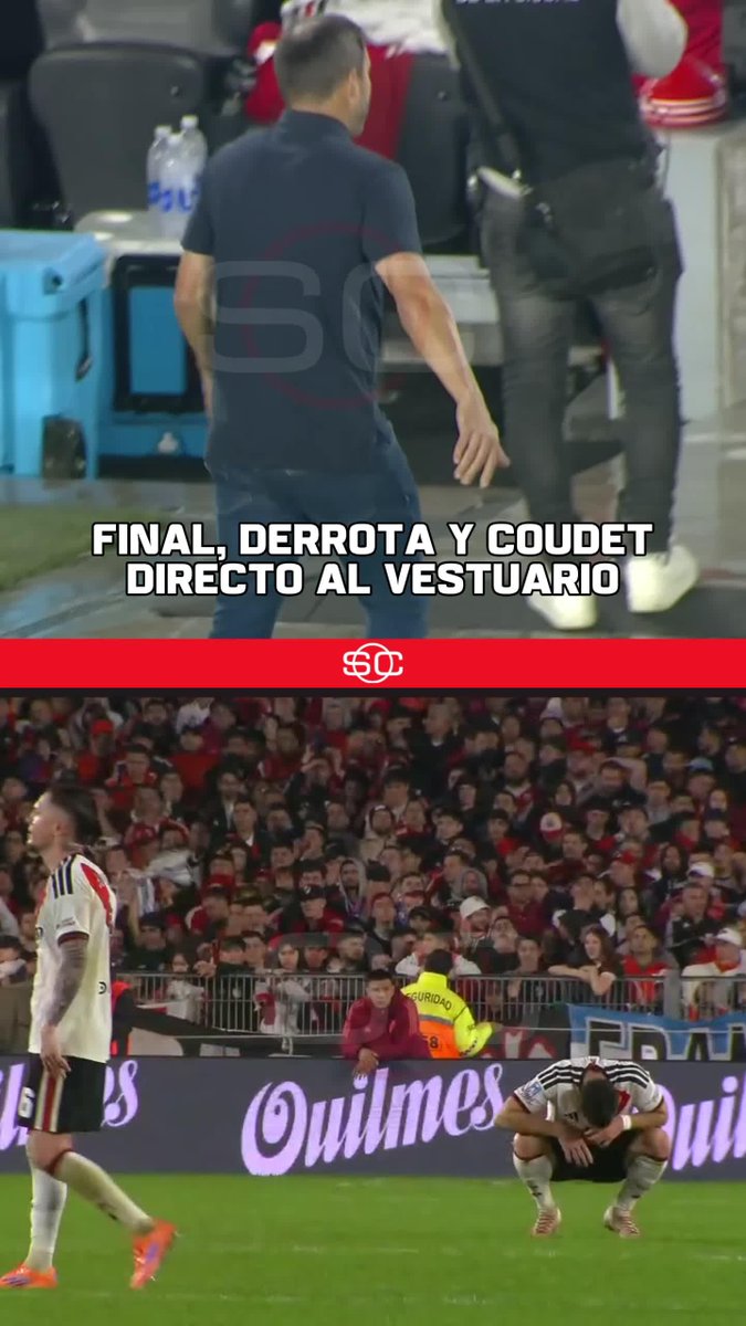 “Coudet” Porque tras la derrota de River suspiró profundo y se fue directo al vestuario