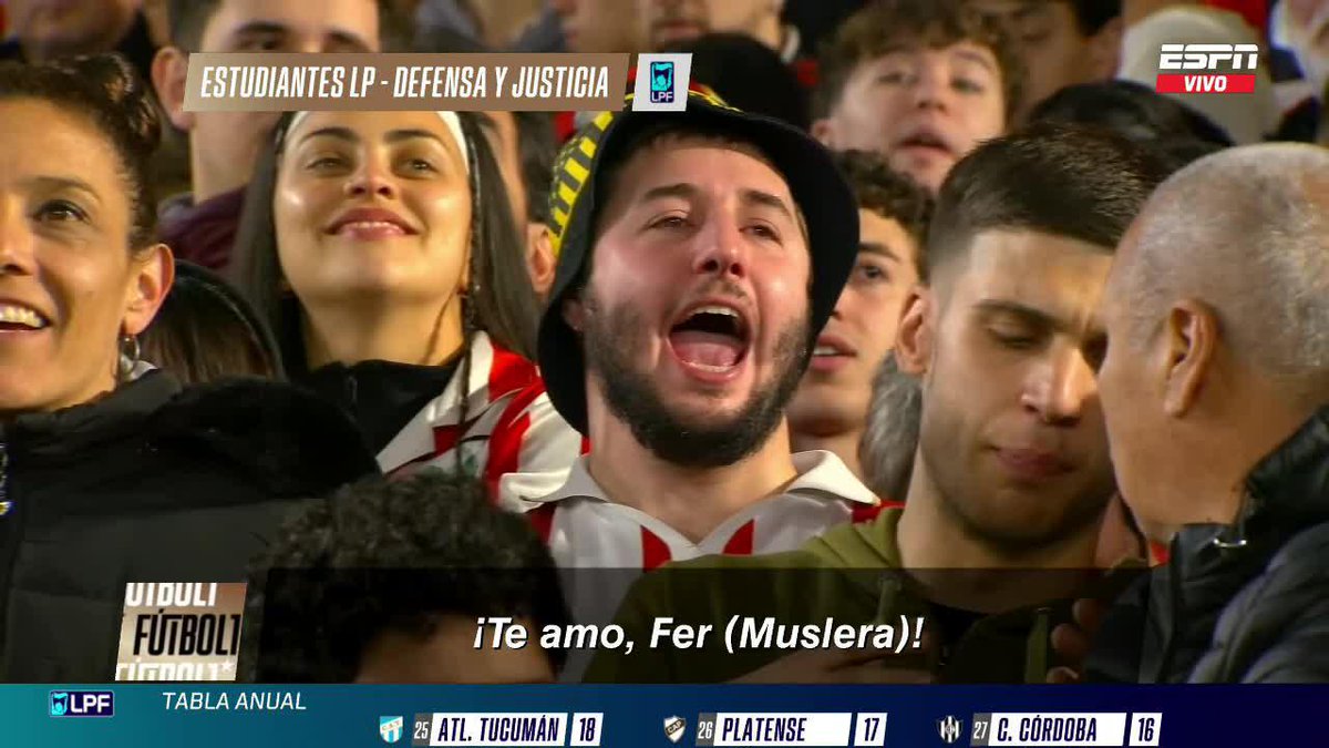 "TE AMO, FER" Los hinchas de Estudiantes le demuestran TODO SU AMOR a Muslera. 📺 #ESPNFútbol1 | #DisneyPlus Plan Premium