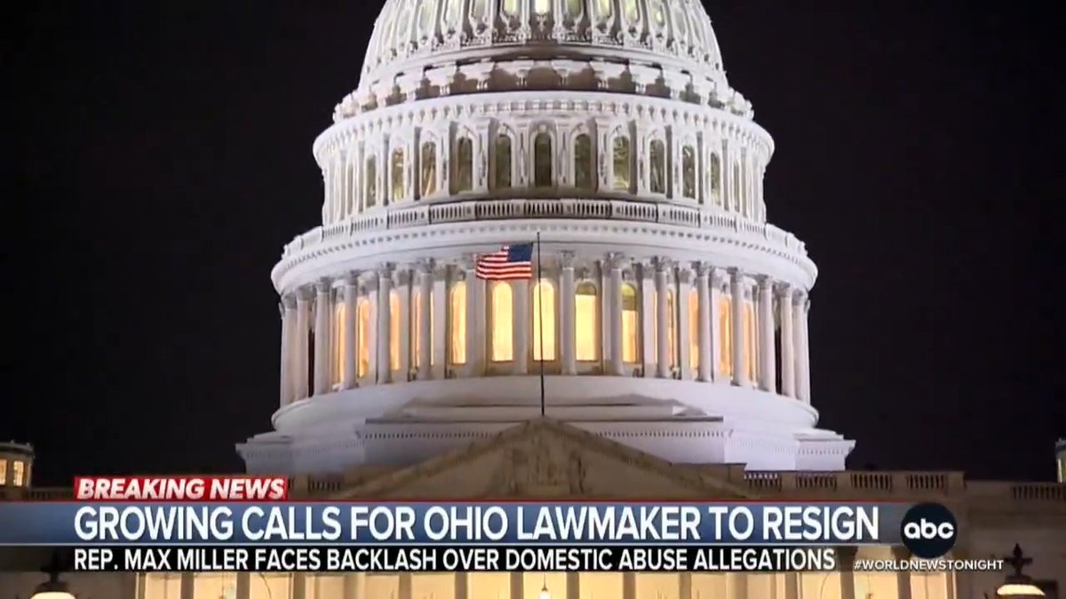 Ohio Rep. Max Miller faces mounting pressure to resign from his re-election bid amid domestic abuse allegations by ex-wife Emily Moreno, daughter of GOP Sen. Bernie Moreno. Miller denies all claims. @alex_presha reports.