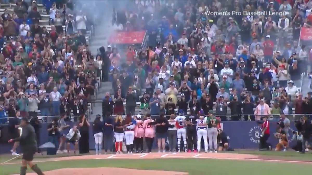 @linseydavis shares history being made in Springfield, IL. For the first time in nearly 30 years, professional women’s baseball returns to America. Maybelle Blair, 99, throws the first pitch, inspiring the next generation of girls to dream big.