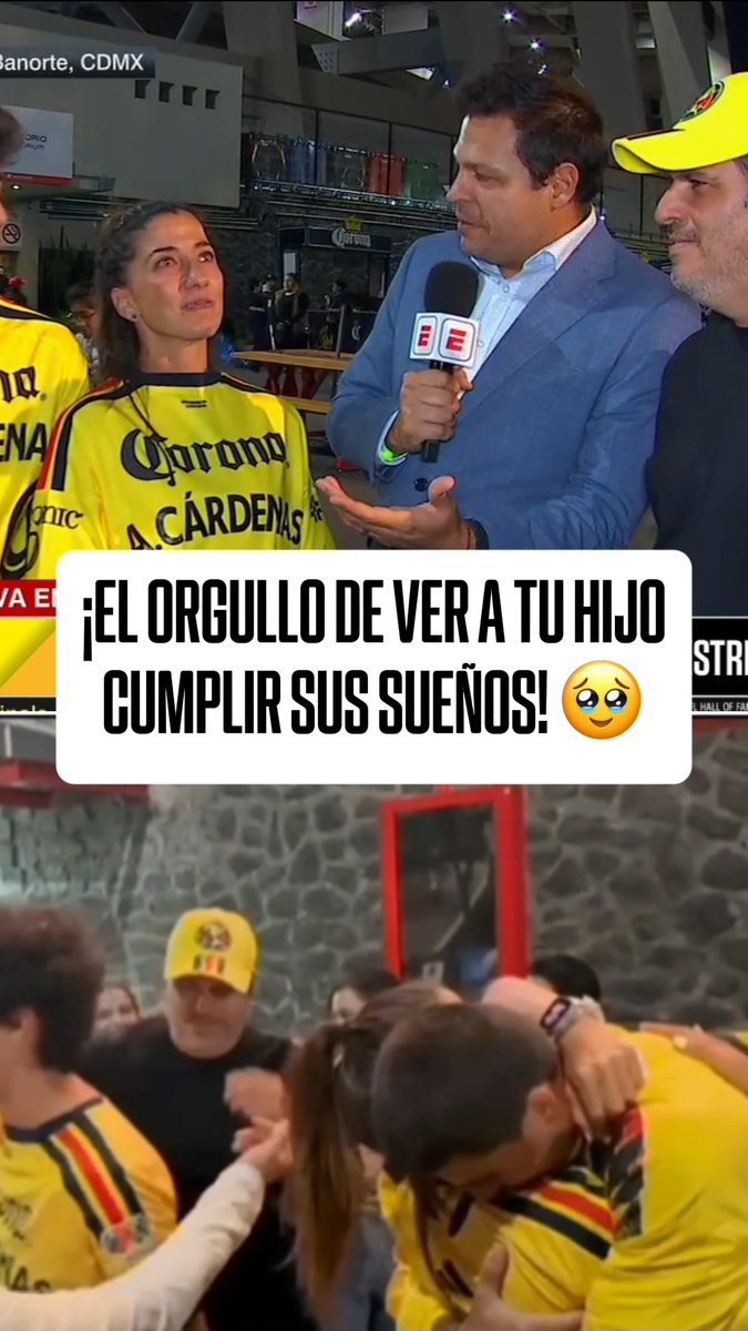 "HOY ME DIJO QUE IBA A METER GOL" 🤩 🥹 La familia de Alejandro Cárdenas no pudo ocultar su emoción y orgullo de ver a su hijo meter su primer gol con el América.