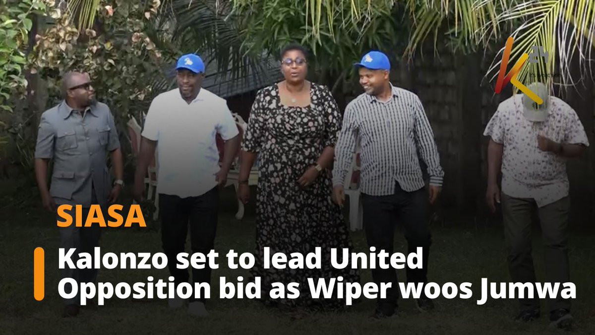 Kitui Senator Enock Wambua has said the United Opposition is preparing to settle on Wiper leader Kalonzo Musyoka as its presidential flagbearer for the 2027 General Election.