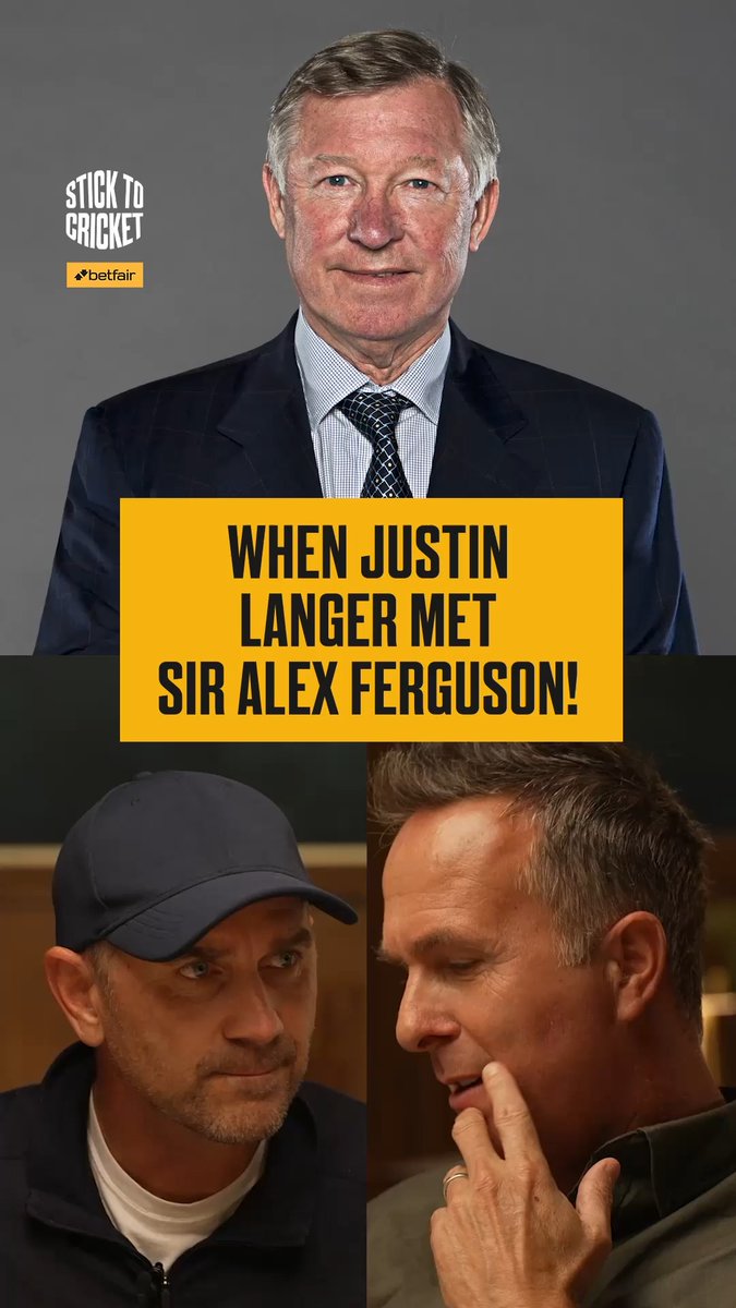 An all-timer story from Justin Langer! ❤️ When he met the great Sir Alex Ferguson for lunch. 🤩