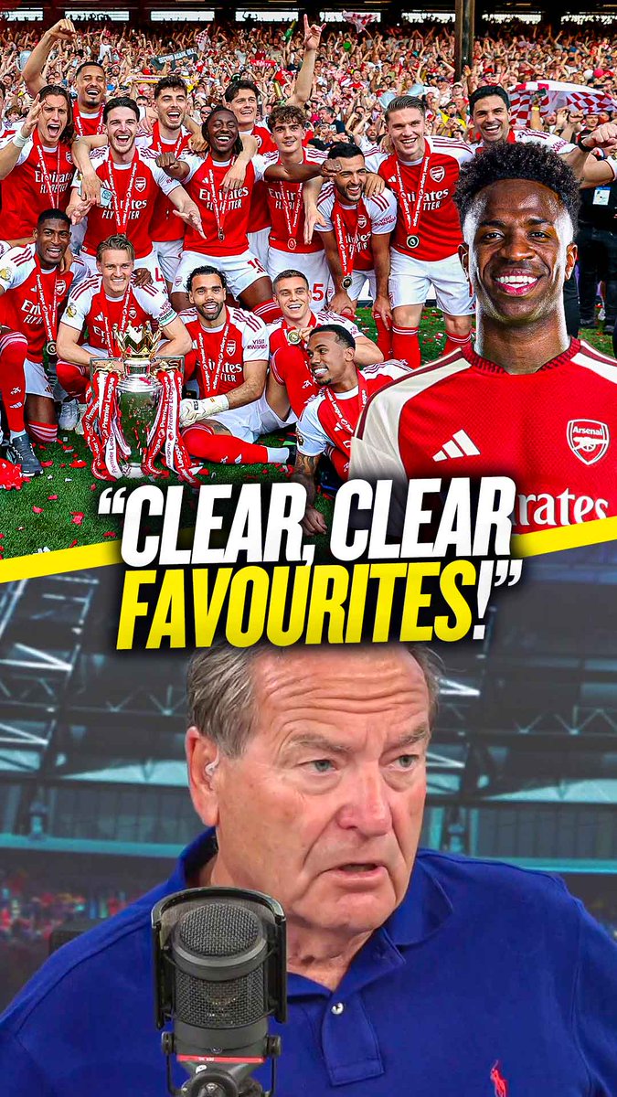 ❌ "Arsenal's challengers are not getting stronger!" ✅ "Arsenal are clear, clear favourites in terms of the Premier League!" Jeff Stelling insists #AFC are on course to win the Premier League again unless their title rivals significantly improve this summer! 🏆