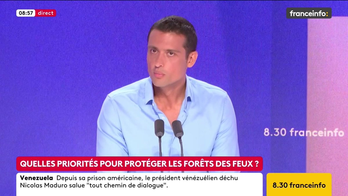 🔴 Incendies : le RN veut diviser par deux la contribution de la France au budget de l’UE ➡️ "On donne beaucoup plus que l’on reçoit. Cet argent nous aurait peut-être permis d’avoir déjà des avions avant [...]", selon Aleksandar Nikolic, eurodéputé RN