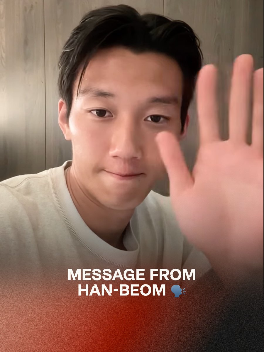 En besked fra Han-beom til fansene 🙏