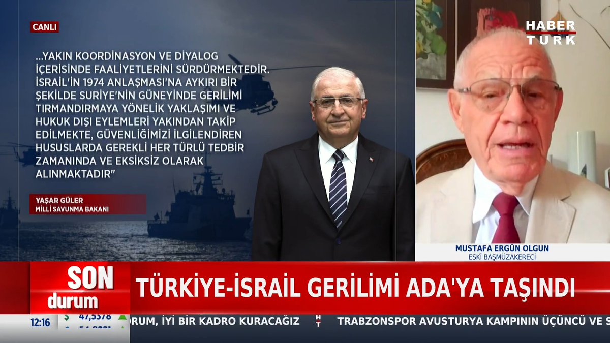 📌İsrail'in, Kıbrıs'ın güneyinde işi ne? Eski Başmüzakereci Mustafa Ergün Olgun #GünOrtası'nda değerlendirdi.