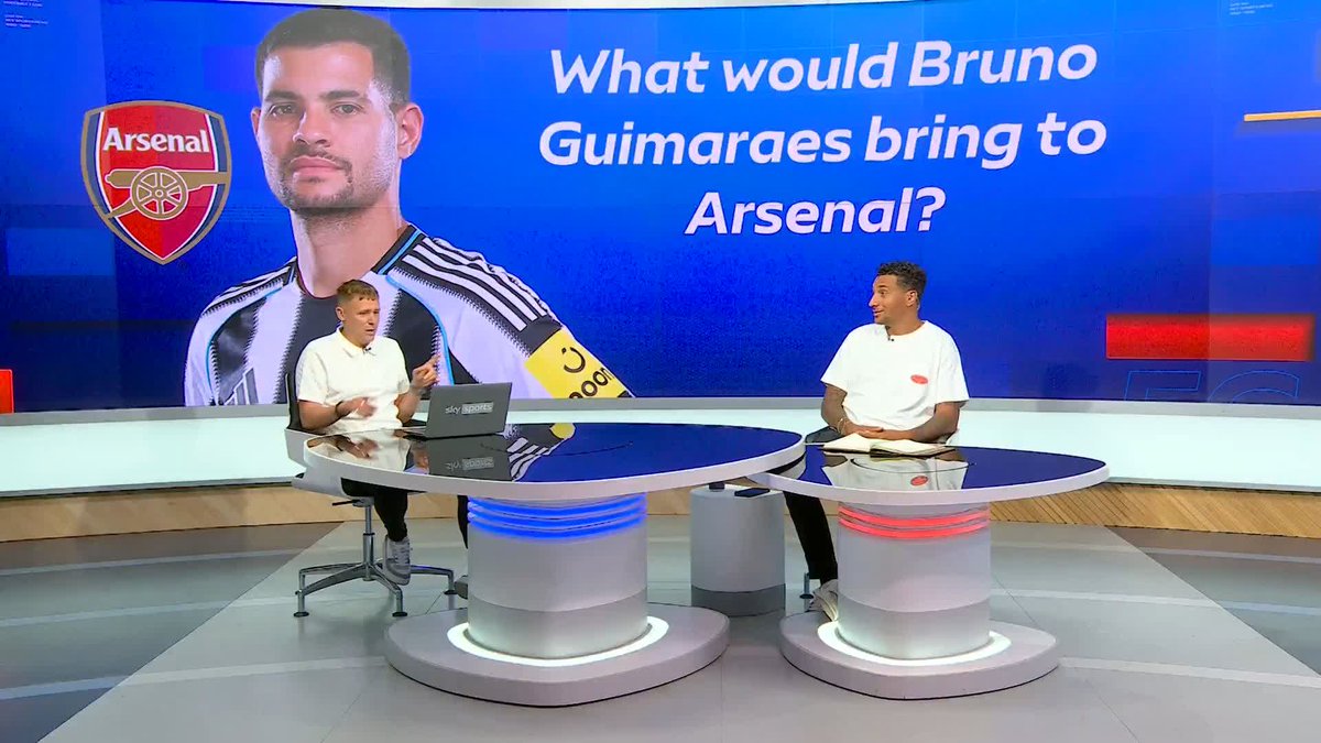 "I wouldn't swap that pair for any of the others!" Jay Bothroyd believes that if Bruno Guimarães signs for Arsenal, his partnership with Declan Rice would be the best in the Premier League 🤝