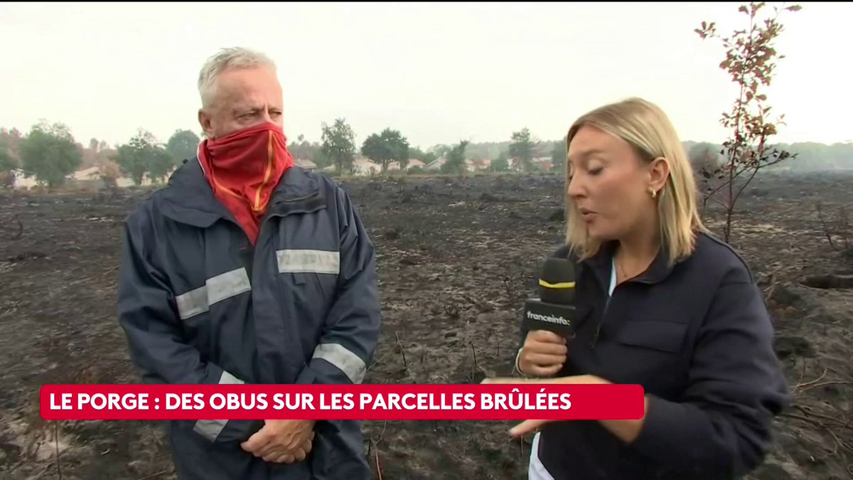 🔴 Incendie en Gironde : "Nous avons enlevé 75 obus", explique le commandant Philippe, chef du centre de déminage de Bordeaux, après la découverte d'obus de la Seconde Guerre mondiale, mis au jour par le mégafeu en Gironde. #canal16 #canal16