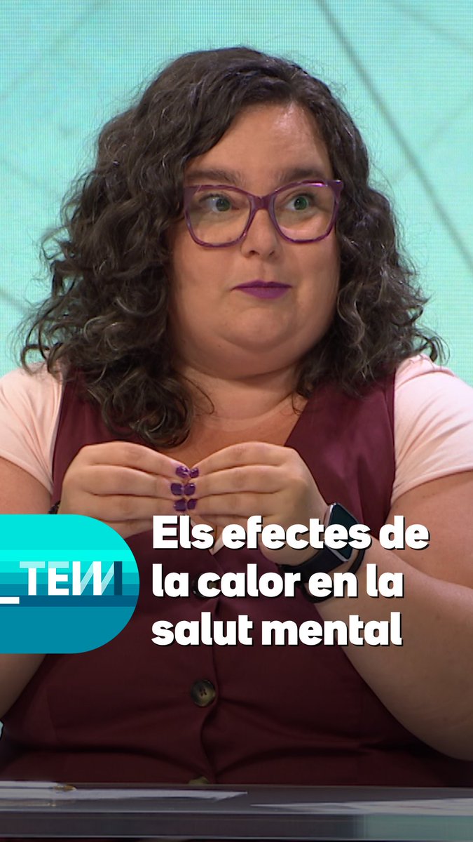 🌡️ La psicòloga Sílvia Catalán explica que molts medicaments habituals per combatre la depressió o l'ansietat afecten el sistema de regulació intern de la calor. "Els serveis de psiquiatria dels hospitals reben moltíssimes urgències en dies calorosos", remarca. #TotEsMou3Cat