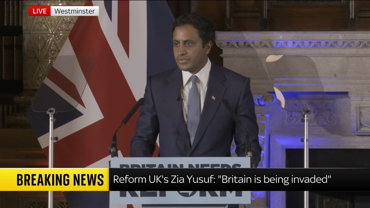 “The safety of the British people is being put at risk every single day and the patience of the British people is now exhausted," says Reform's home affairs spokesperson, Zia Yusuf. Politics latest: 📺 Sky 501 and YouTube
