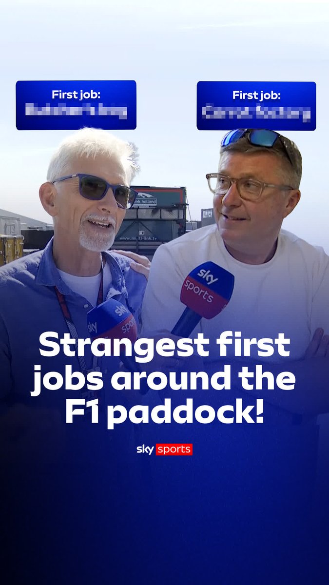 Finding out what people around the paddock did for their first job 🤔