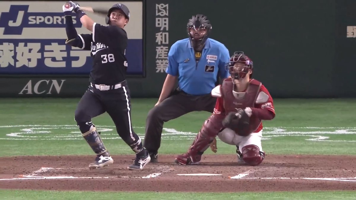 試合はまだまだ分からない…！ オリックス 来田涼斗 選手のソロホームランで2点差へと迫る‼️💥 👇スマホ・テレビで試合観戦！