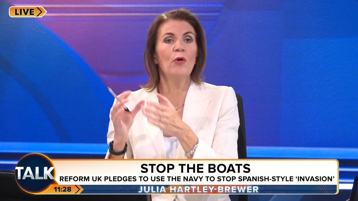 🚨"I've got NO sympathy anymore. I'm done. Not our problem. If you choose to get on a dinghy, you are just foolhardy, not desperate. Ship them back." "If the French don't like it, I don't care. What are you going to do about it, France?" Julia Hartley-Brewer