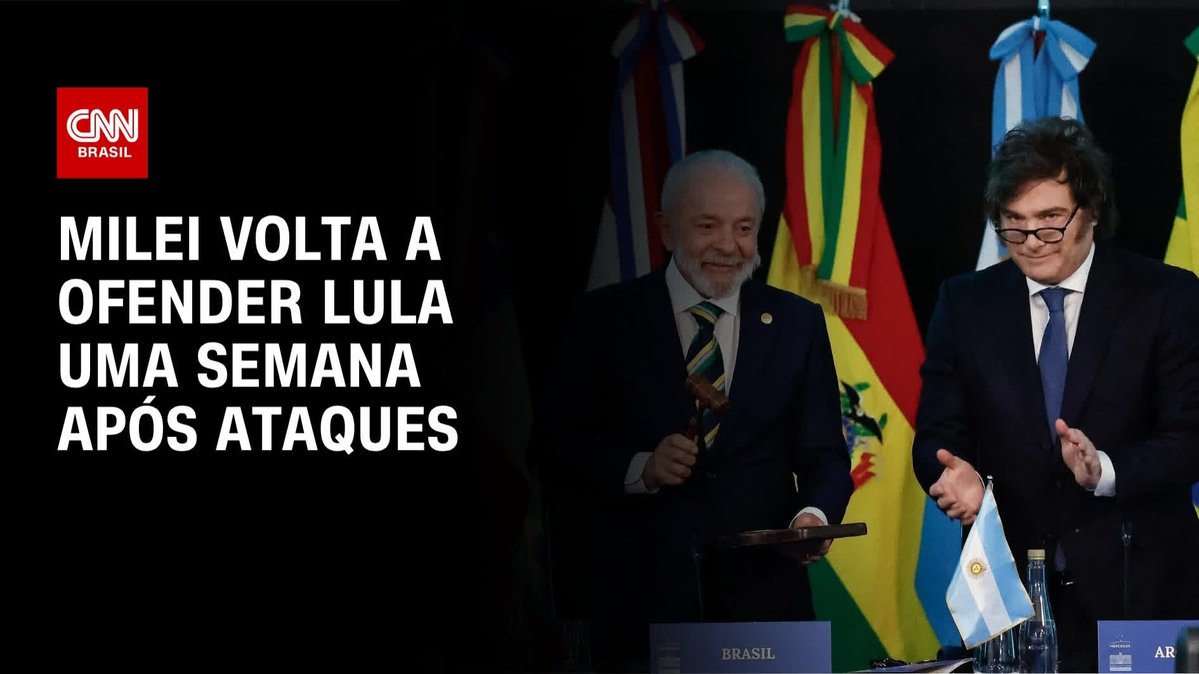 Milei volta a ofender Lula uma semana após ataques; assista #CNNNovoDia