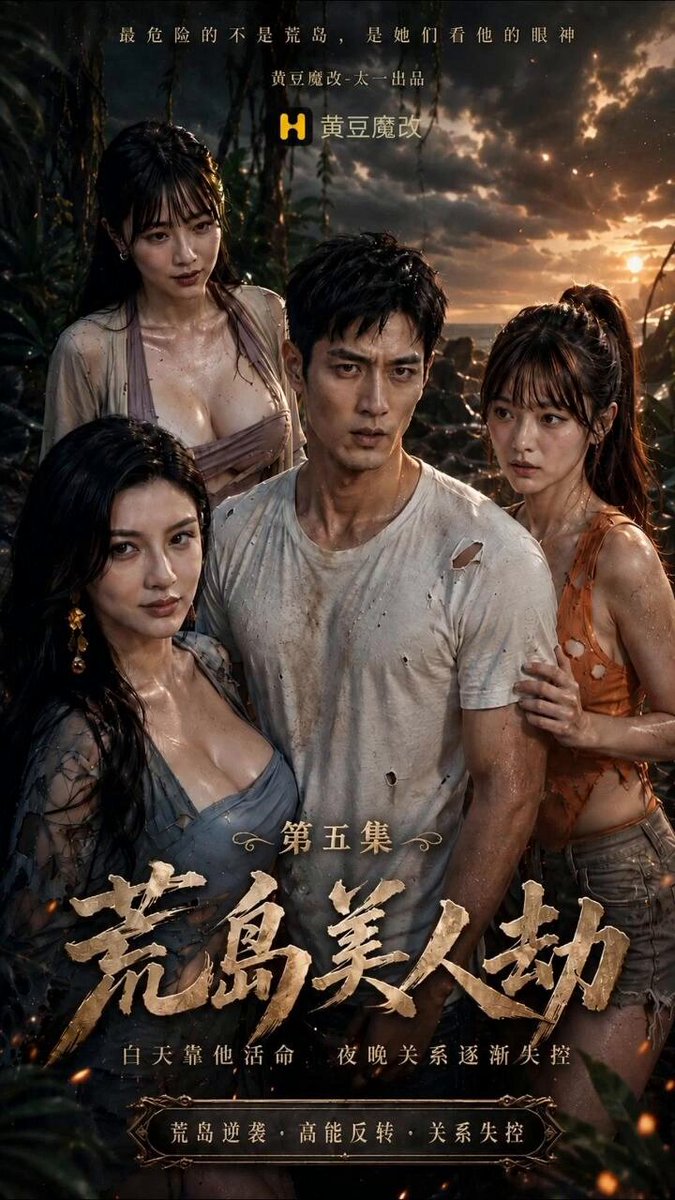 《荒岛美人劫》 荒岛求生，三人说好抱团取暖。我睡着后，她们却在身边干了起来…… 我是该继续装睡，还是直接加入？