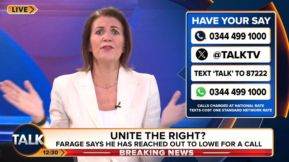 ๐จ"For the love of god! Grow up, men! This is embarrassing. You are embarrassing yourselves, your parties and the country!" Julia Hartley-Brewer's FURIOUS outburst at Nigel Farage and Rupert Lowe MP for behaving like "13-year-old girls". Julia Hartley-Brewer