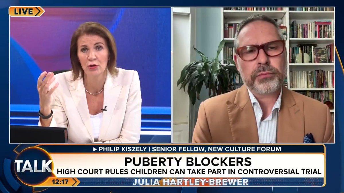 🚨A puberty blocker trial can begin recruiting children after a failed attempt to stop the experiment in the High Court. Julia Hartley-Brewer: "Experimenting on children... This is Nazi warcamps territory." Philip Kiszely: "They have blood on their hands."