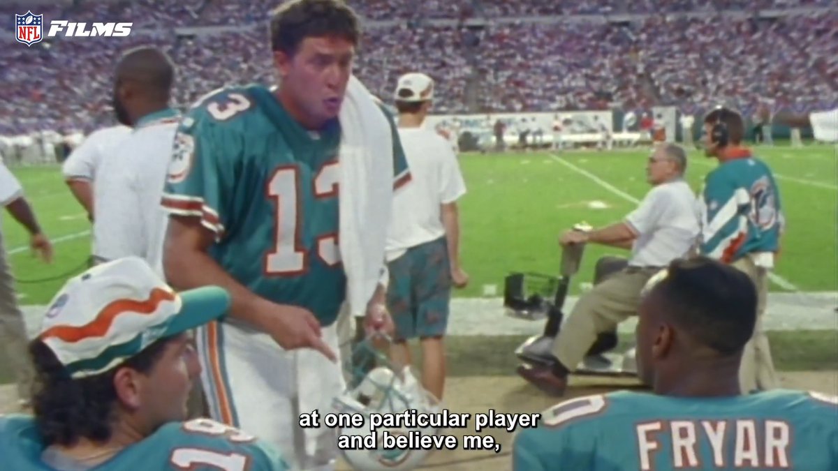 .Dan Marino played with a passion that pushed his teammates to be great 🙌 Miami Dolphins