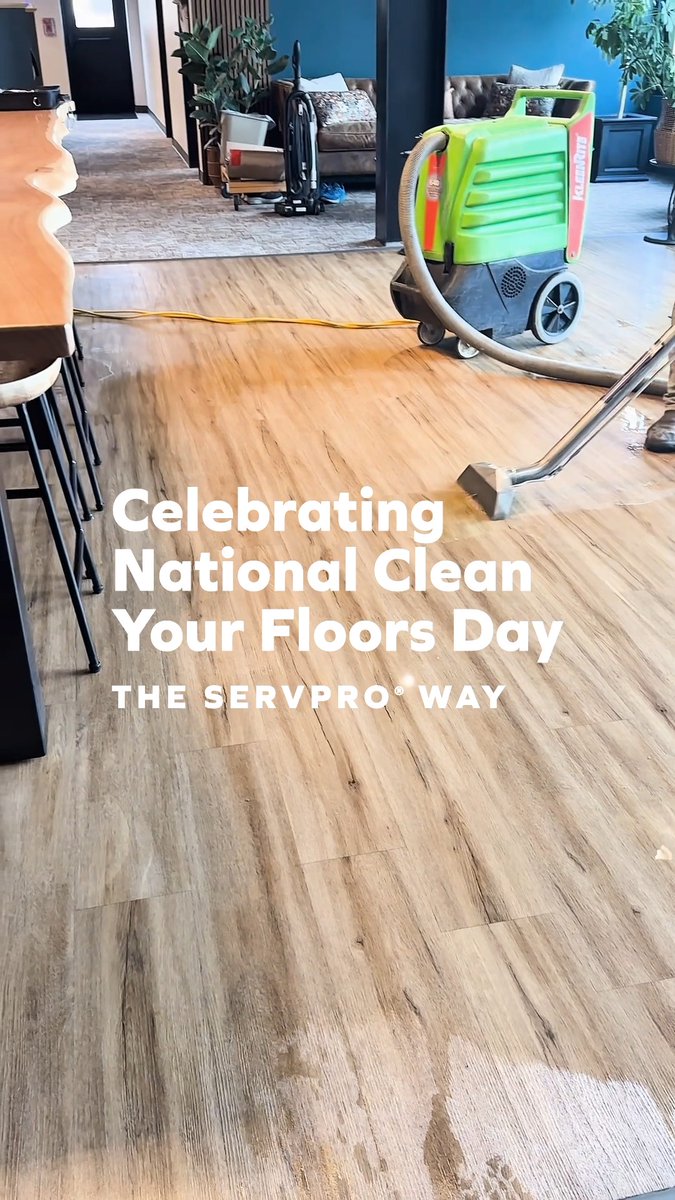 This National Clean Your Floors Day, enjoy some satisfying cleanup footage from the field. SERVPRO franchise teams use wet/dry vacuuming as part of the restoration services to help homes and businesses recover from the unexpected.