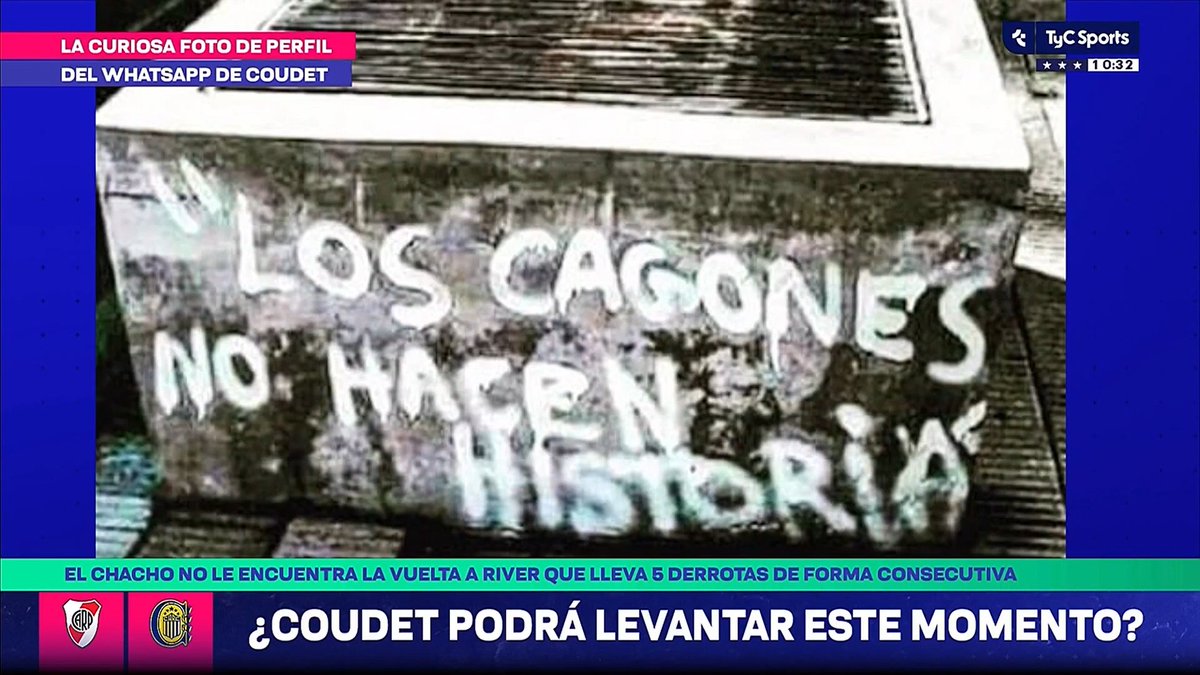 "LOS CAGONES NO HACEN HISTORIA": Por comentarios sobre la foto de perfil de Eduardo Coudet en WhatsApp