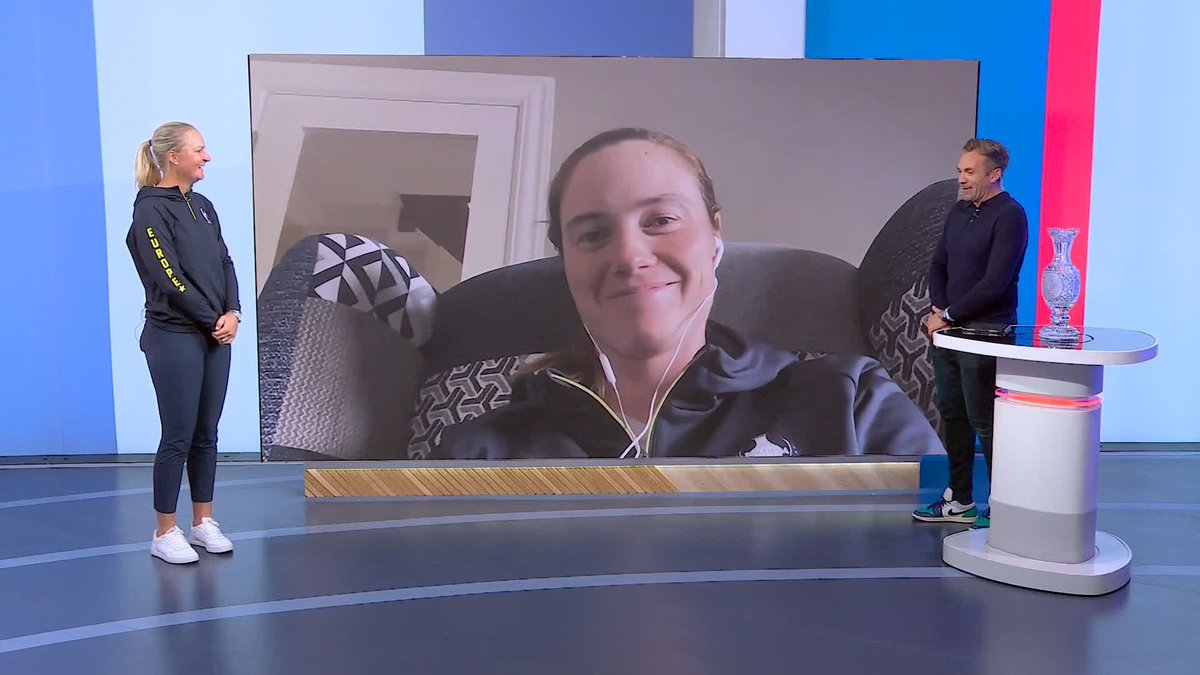Leona Maguire reacts to being picked for the Solheim Cup! ⛳