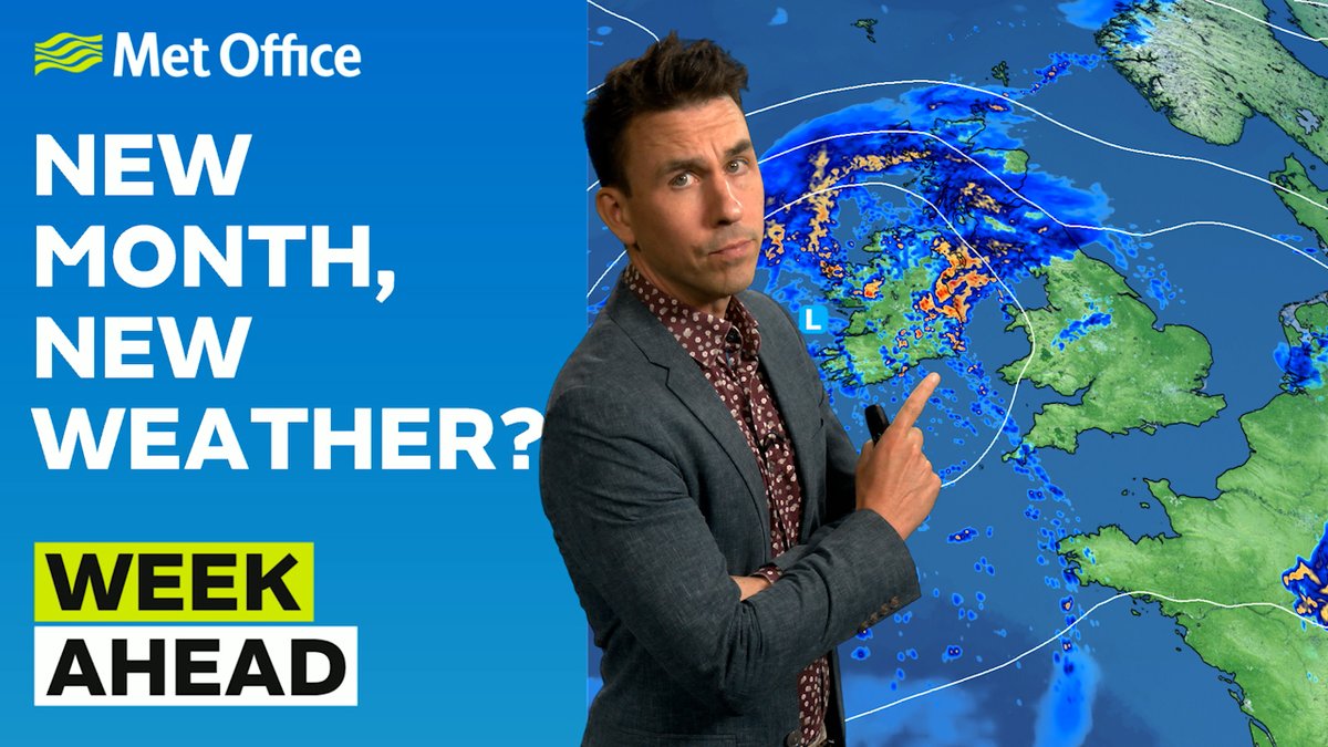 After an extraordinary July, what will our weather be like this week - the first full week of August? It'll generally be unsettled in the north and remain dry in the south. Watch our Week Ahead forecast with Aidan for more⤵️ 🧵 1/2