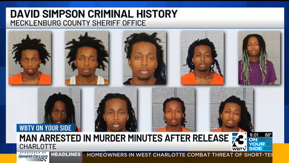 Convicted murderer David Simpson, is let out of jail and within 90 minutes he shot a person. You didn't misread that. WITHIN 90 MINUTES. Our legal system has fallen. Arm yourselves accordingly... #CityLife #Charlotte #crime #decay #FailedState #3rdWorld #WTF #NC #urban #democrats