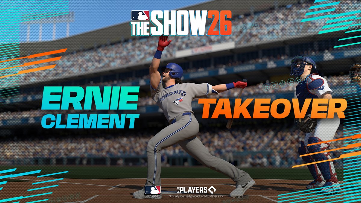Ernie Clement takes over MLB The Show 26! Jump into his new Program, re-live his career highlights, and earn a 99 OVR Cover Athlete Ernie Clement!