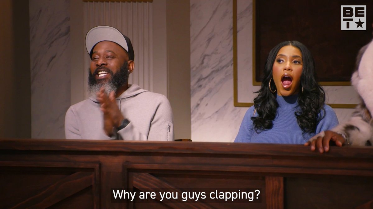 And that's how you clear your opp. ☠️ They went law for law and he gagged her BAD. Sounds like case closed to us! The shenanigans are almost back. Don't miss a new episode of #MsPatSettlesIt TOMORROW at 9/8c on BET for #ComedyFunNight!
