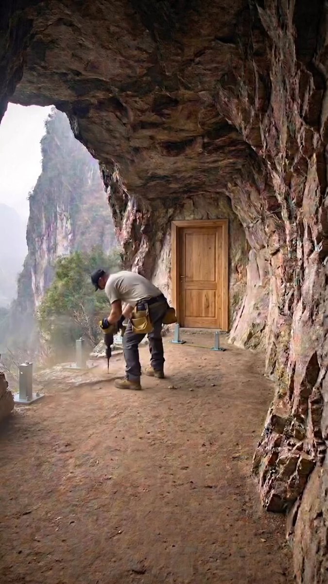 Can You Find the AI Mistakes? 👀 Building a Hidden Luxury Cave Home Inside a Mountain