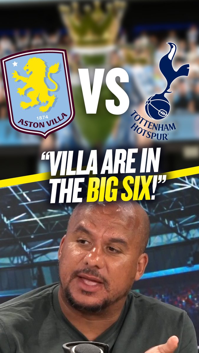 ๐ "Aston Villa are in the 'so called Big-Six..." ๐ณ "Those title odds are fair especially when the rules are against us." Gabby Agbonlahor didn't take too kindly when he heard Aston Villa weren't considered in the Premier League's "Big-Six" ๐ฆ