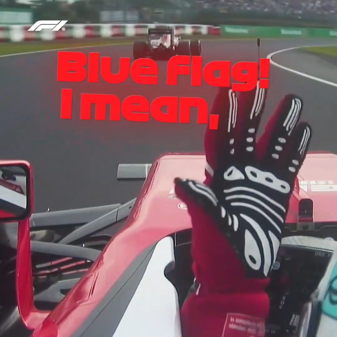 Sebastian Vettel, the OG blue flags caller! 🗣️🟦 #F1