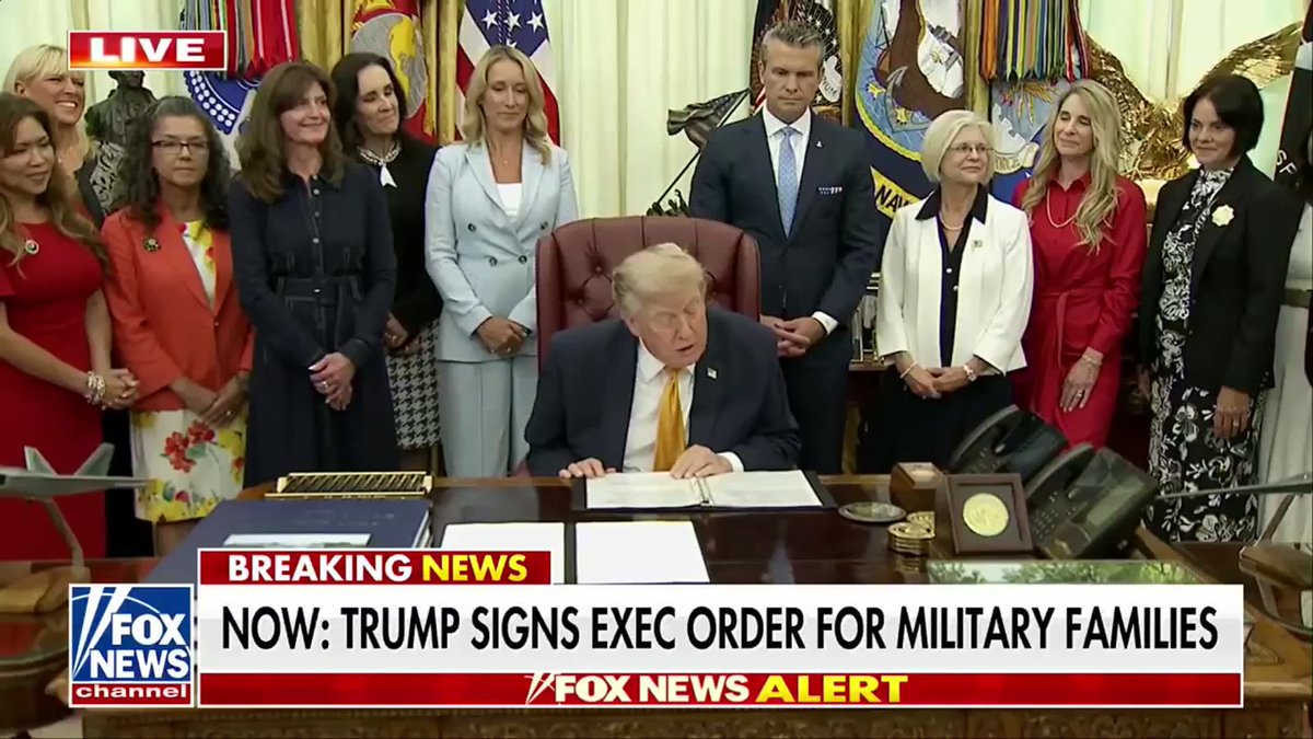 NEW: "America cannot have the strongest military in the world without the love and devotion of our remarkable military spouses, who make the extraordinary sacrifices for our country." President Trump praises the sacrifices made by military spouses as he announces a new commission aimed at improving quality of life for military families, focusing on housing, employment, health care, education and child care.