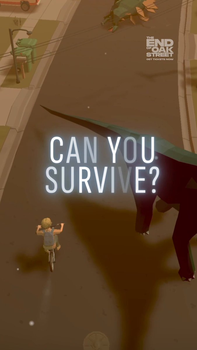Dinosaurs have moved in. The End of Oak Street Mission Quest is live on Discord — see if you’d survive before the movie hits theaters and IMAX August 14. Play now: #EndofOakStreet Get tickets now for The End of Oak Street.