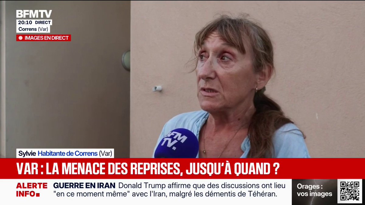 Incendie dans le Var: "On a vécu l'enfer", témoigne une habitante de Correns