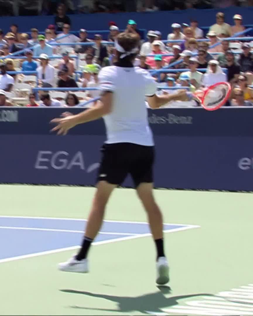 Fierce Fritz forehand 😤 Taylor Fritz #MubadalaDCOpen