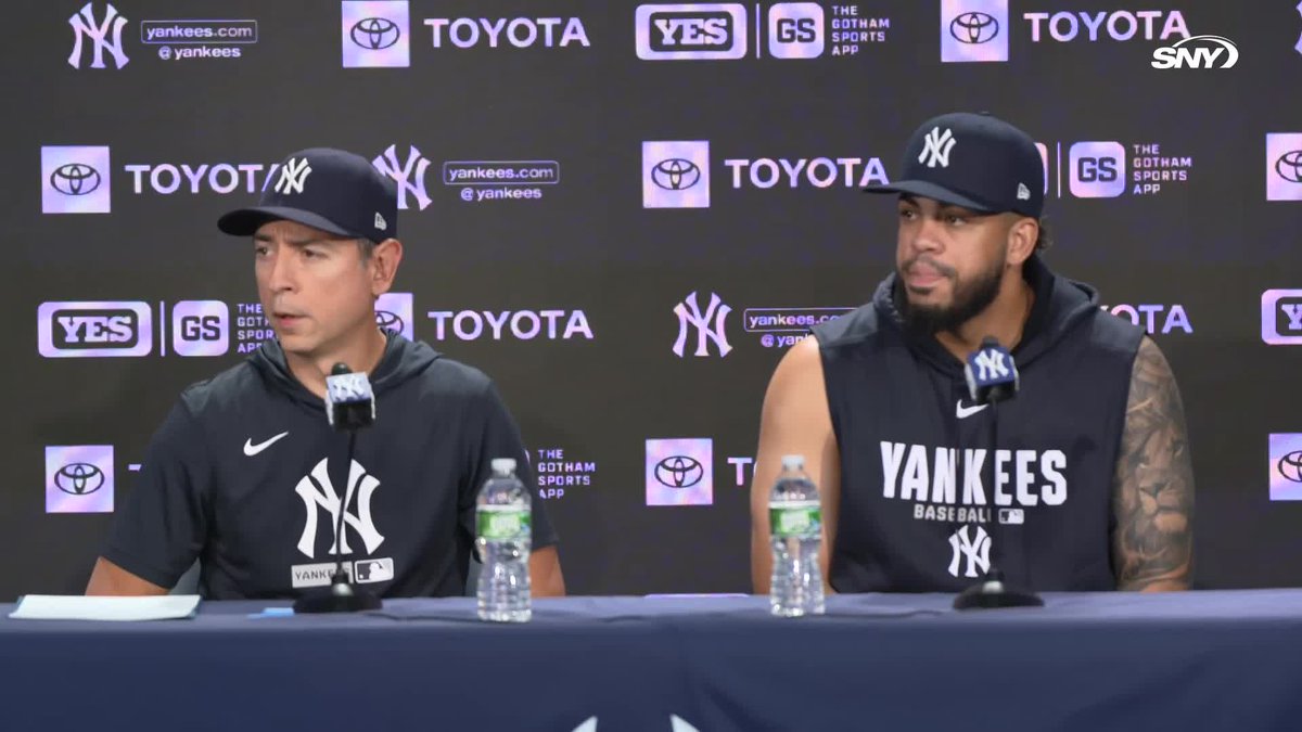 "So fortunate for this opportunity." Luis García Jr. talks about being traded to the Yankees and putting on the Yankee uniform for the first time: