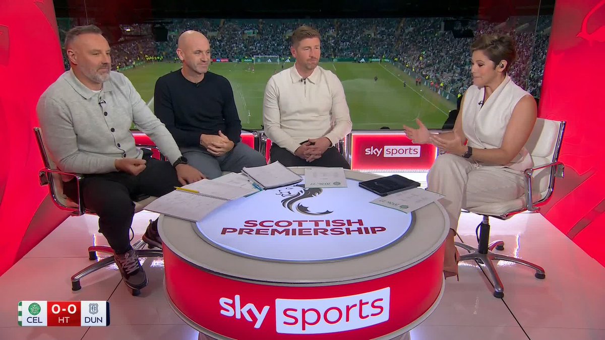 🗣️ “When you’re playing your first home game, there’s going to be an element of nerves” Mark Wilson &amp; Kris Boyd analyse Kasper Hogh’s first-half performance as it remains goalless between Celtic and Dundee ⤵️