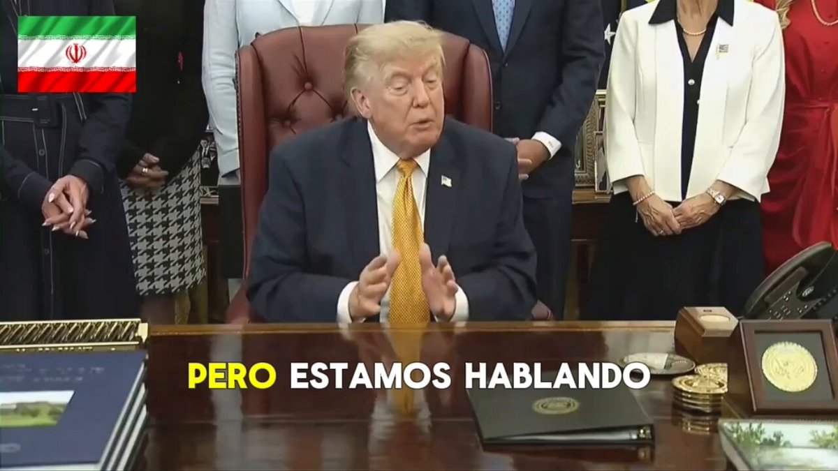 🇺🇸🇮🇷 El presidente Trump dice que esta es la "ÚLTIMA OPORTUNIDAD" del régimen de Irán para firmar un acuerdo. "Todos querían darle una última oportunidad a esto. Esta es una última oportunidad, para que firmen un buen documento".