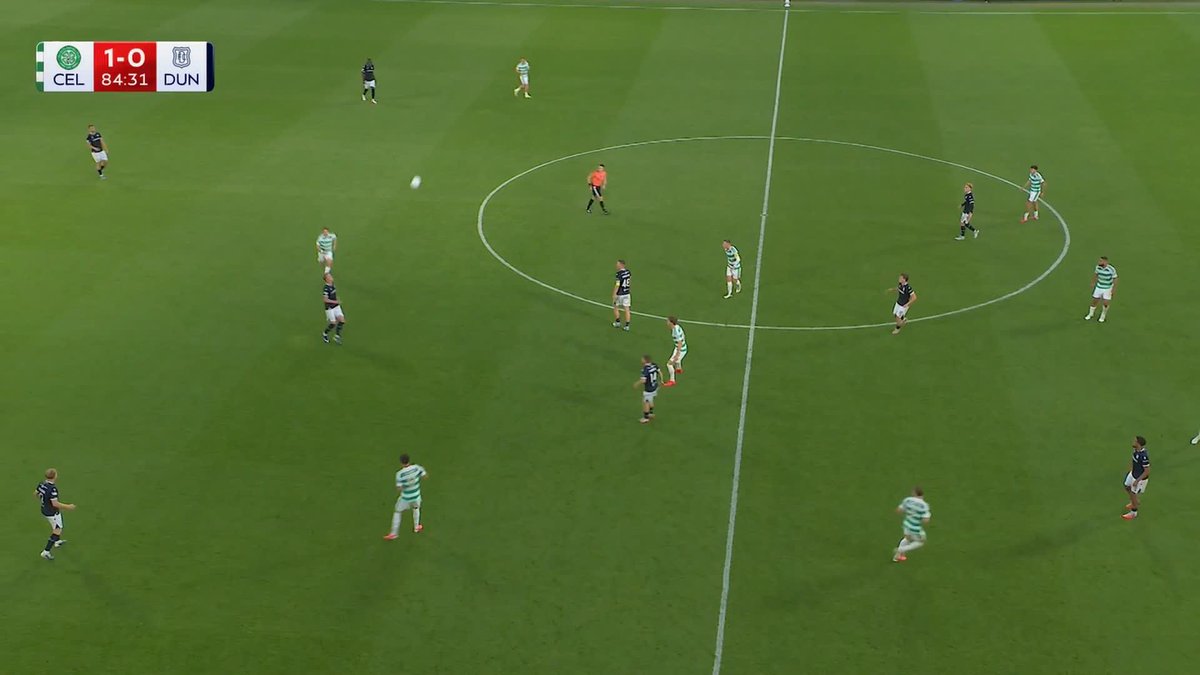 🎙️ “Curls it beautifully” Callum McGregor hits the post, and it ends in a 1-0 win for Celtic over Dundee in their Premiership opener ⤵️