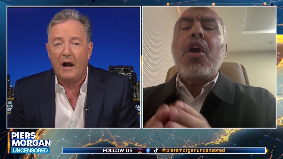 "Why would you kidnap a baby?!" Piers Morgan tells Hamas spokesman Ghazi Hamad that the group has crossed 'every moral, ethical and humanity line'. Watch more 👇 📺 Piers Morgan