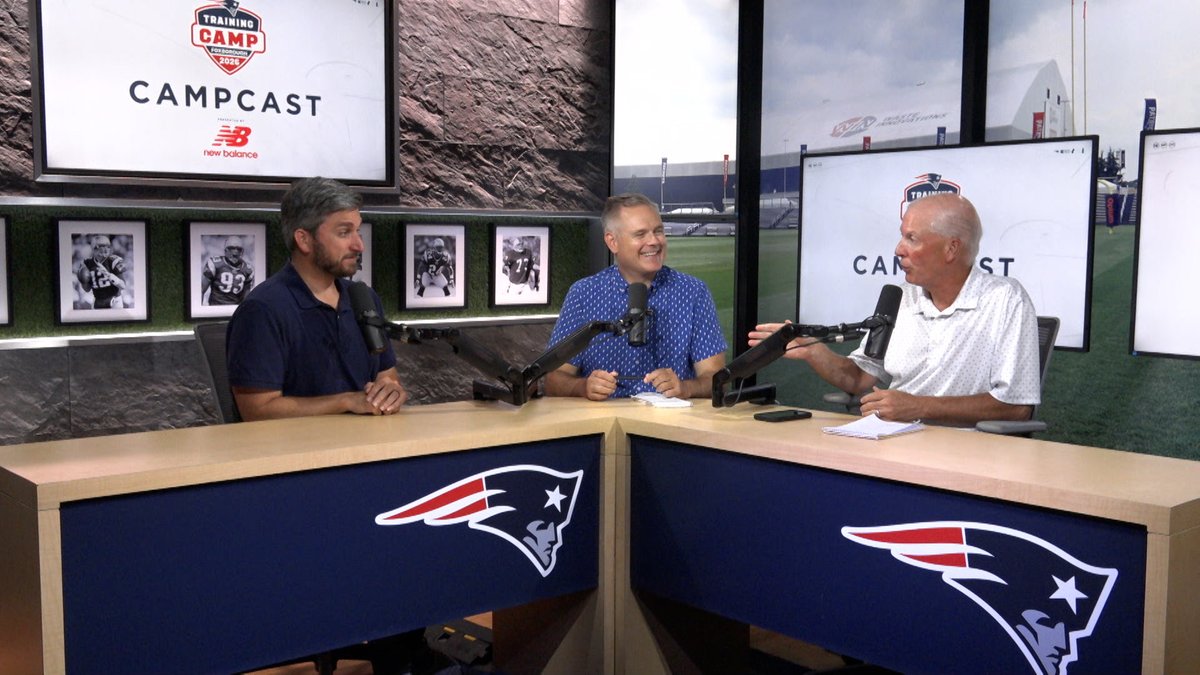 #Patriots CampCast: Pats practice inside due to rain, AJ Brown continues practicing after tweaking thumb, Gabe Jacas takes reps in team drills, and more standouts.