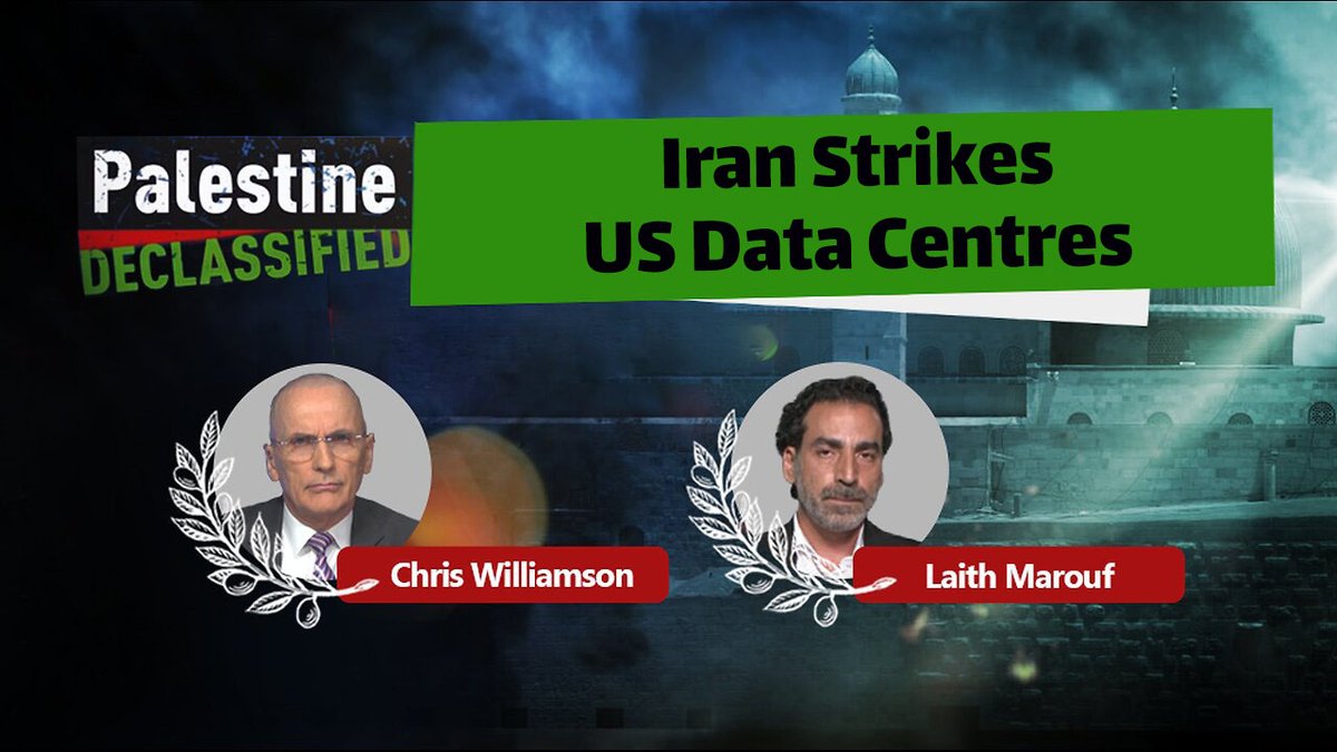 Iran Strikes US Data Centres - Palestine Declassified #249 This episode of Palestine Declassified reveals how the Zionist entity uses US data centres to spy on, terrorise and murder Palestinians as part of its hybrid warfare campaign. Ft. Laith Marouf Free Palestine TV [13 APRIL 2026]